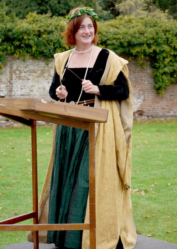 Hammered dulcima player