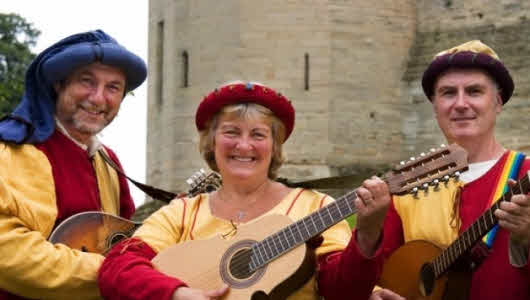 Medieval musical trio