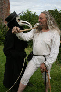 Plague Doctor and victim