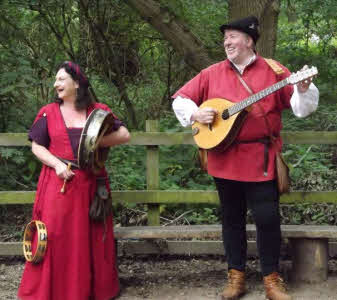 Medieval duo in Sherwood Forest