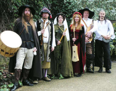 medieval group of musicians