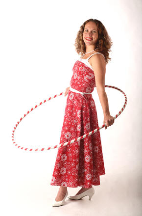 Angie hula hoop performer