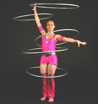 Angie, hula hoop disco queen
