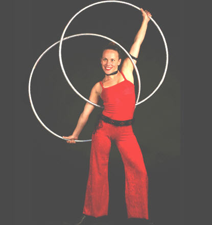 Angie, hula hoop artist for corporate events