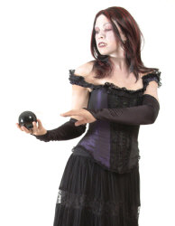 Vampire with crystal ball